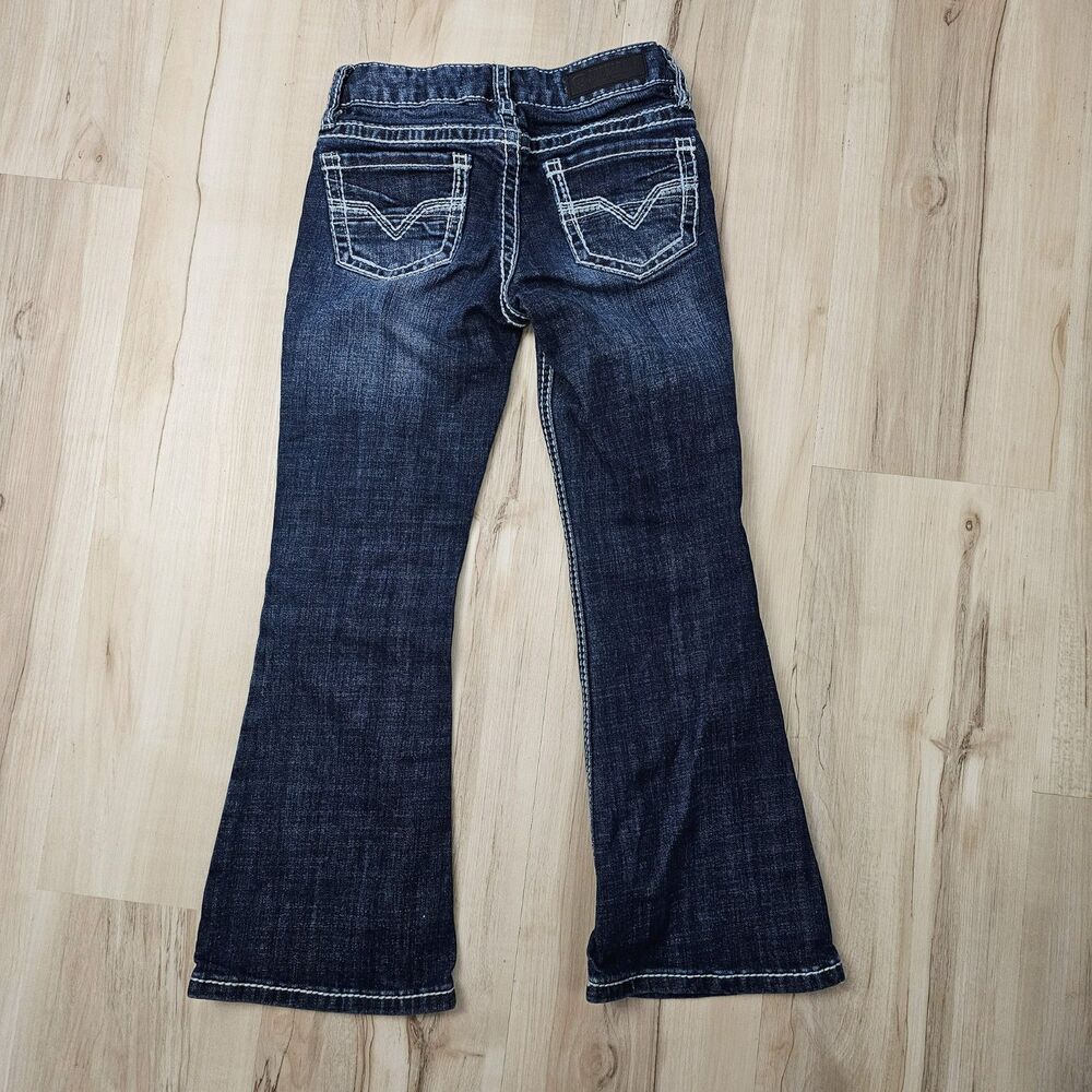 Rock & Roll Cowgirl Girls Bootcut Jeans Size 6 - Picture 2 of 7